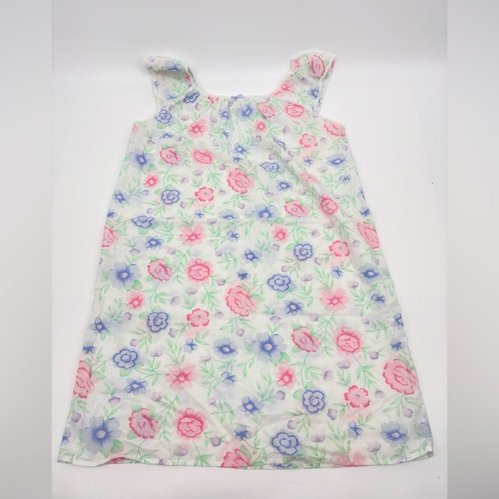 Vintage Floral Sleeveless pajama nightgown